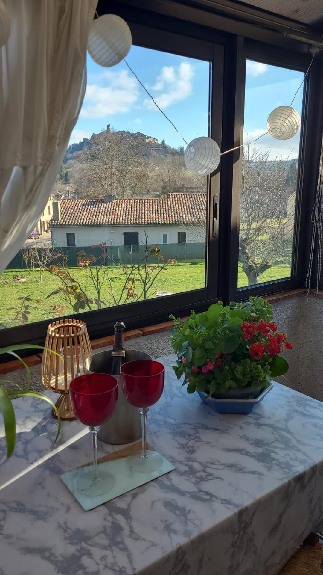 La Jolie Vue Et La Maison De La Tour- Cordes-Sur-Ciel Les Cabannes  Buitenkant foto